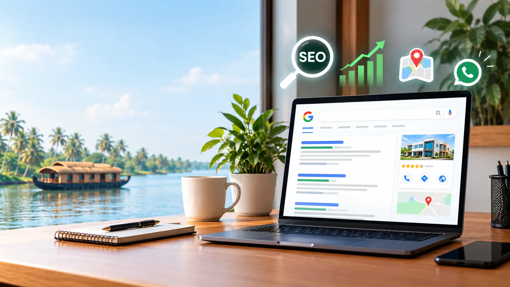 SEO expert in Kerala helping businesses improve search visibility, website performance, and customer enquiries